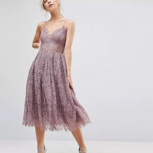 ASOS petite Lace Cami MIDI Prom Dress